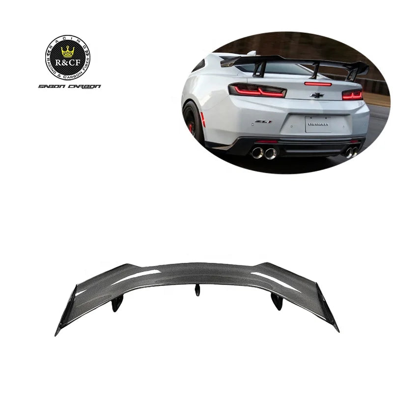 1LE Style Carbon Fiber Rear Spoiler Wing For Camaro 2017+ 6 Generation 6 SS
