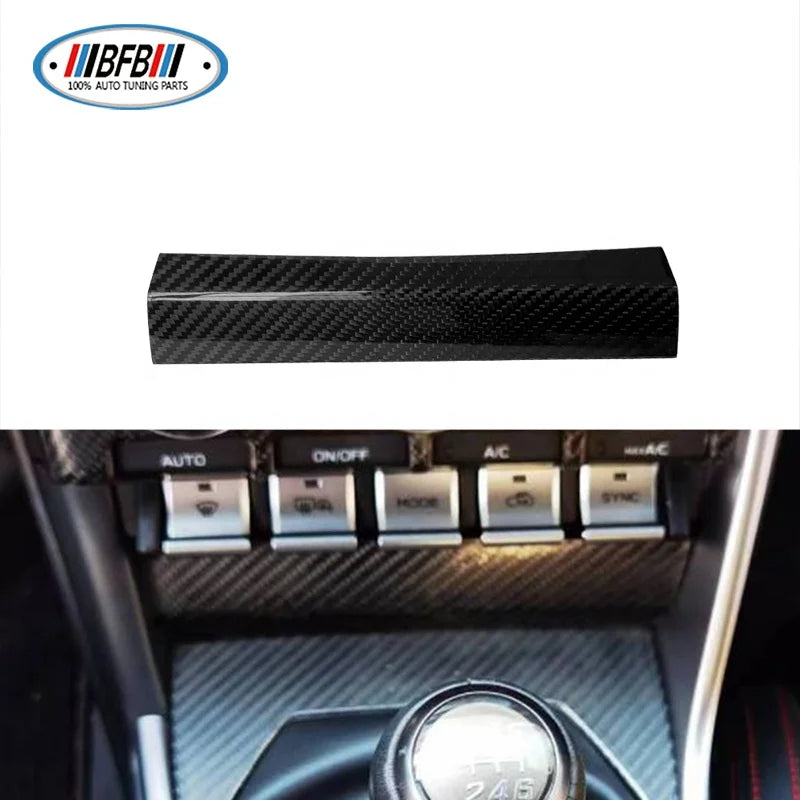 Real Dry Carbon Condition Knob Panel Trim Cover Air Conditioning Control Panel Trim For Toyota 86 For Subaru BRZ 2022