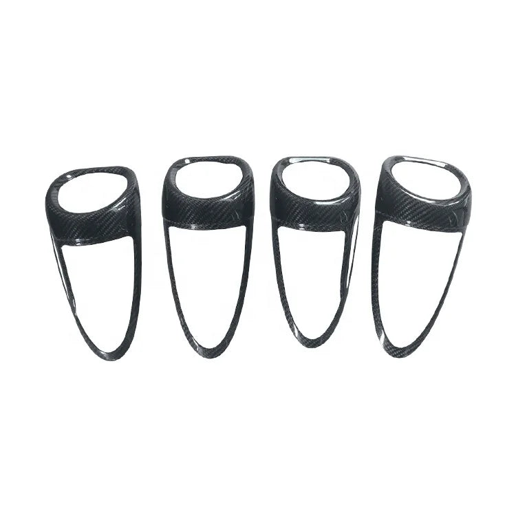 Real Carbon Fiber Car Air Conditioner Vent Outlet Cover Outer Dash Air Vent Cover For Porsche Boxster Cayman 718