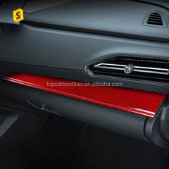 Shasha Carbon Fiber Copilot Left Decorative Panel for Subaru WRX 2022 Carbon Fiber Car Interior Decorative Sticker