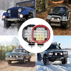 7inch Round 12v Driving Fog Lamp Waterproof Offroad Led Work Light For Car Jeep