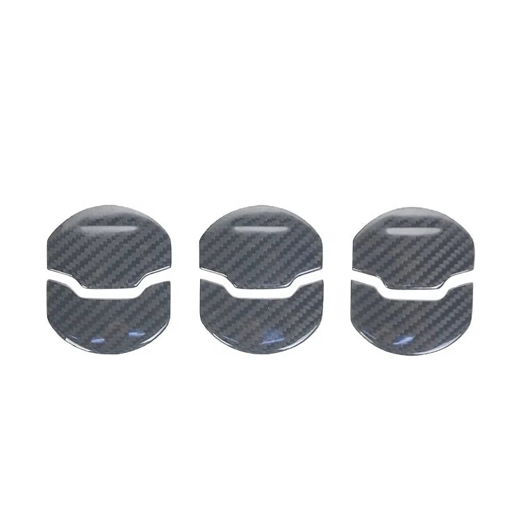 6PCS Carbon Mustang Air Conditional Panel Air Outlet Cover Decoration Carbon Interior Kits Fit For Ford Mustang 2015+