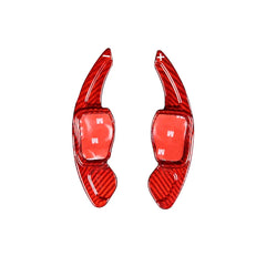 ES Dry Real Carbon Fiber Steering Wheel Shift Paddle Extension Shifters For Volkswagen Glof 5 Glof 6 Beetle Scirocco Tiguan CC