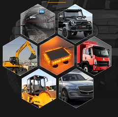 2023 New Roof Top Led Caution Light Short Row Ceiling Lamp Vehicle Emergency Strobe Led Warning Light