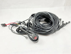 2023 New 8 12 16pods RGBW Chasing Led Rock Light Car Underglow Decking Lights Kit Bluetooth Control