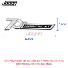 Side Rear 70th Anniversary Chrome Emblem Trunk Badge Sticker Trim For Toyota Land Cruiser LC100 LC200 LC300 LC70 LC71 LC76 FJ79
