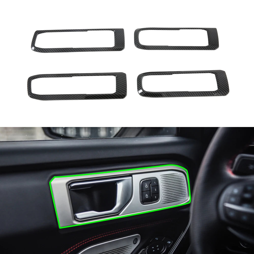 Car Interior Accessories Car Inner Door Handle Trim Car Handle Bowl Cover Interior Molding Trim For Ford Explorer 2020