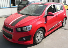 Wide Body Kit For Chevrolet AVEO ,the Pp Auto Body Systems includes Car Front Diffuser Lip Bumper Part