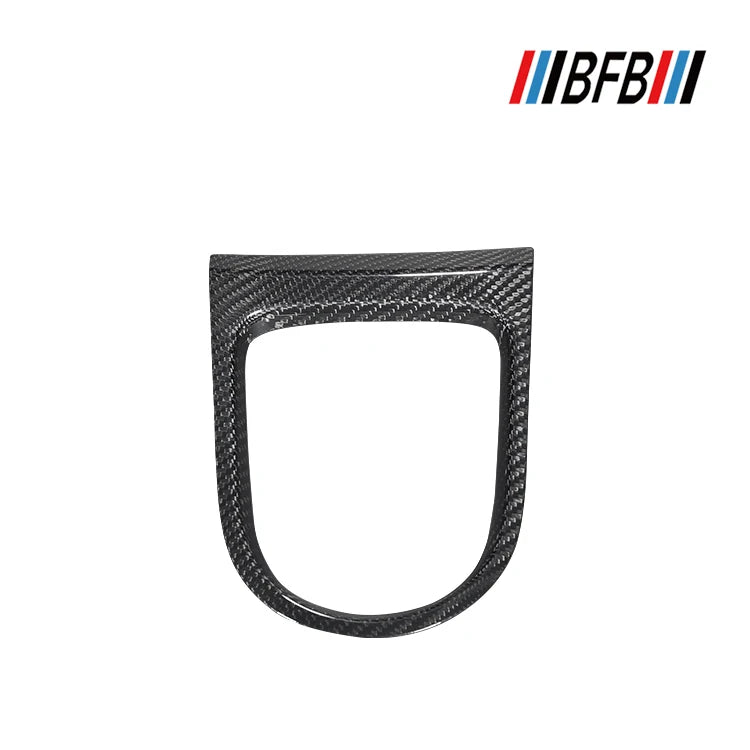 Dry Carbon Fiber Interior Trim Car Gear Shfit Surrounds Panel Trim Fit for Ford Mustang 2015+