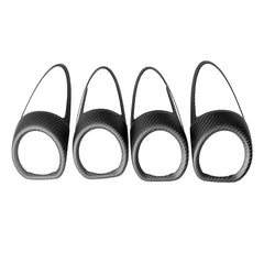 Real Carbon Fiber Matte Carbon Dashboard Air Conditioner Vent Grille Outlet Cover Trim For Porsche Boxster Cayman 718
