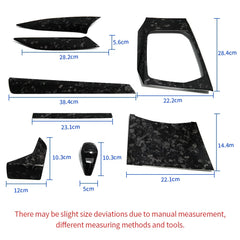 Forged Pattern Central Control Dashboard Console Gear Shift Panel Interior Cover Trim For BMW 3 4 Series G20 G21 G22 G23 G24