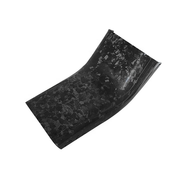 For Tesla Model 3 Model Y Forged Carbon Interior Trim Rear Kick Protective Cover Armrests Rear Seat Anti-kick Protection