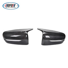 M Style Gloss Black Carbon Fiber Side Wing Mirror Cover For BMW G30 G31  G11 G12 2017-2020