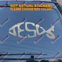 Jesus Fish Ichthys Car Decal Sticker Vinyl Trunk Die Cut Christian Bible Christ God,choose size and color!