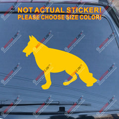 German Shepherd Dog Car Decal Sticker choose size and color, You Choose Your Color and size!