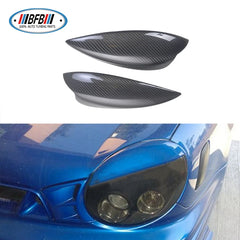Real Carbon Fiber Headlamp Eyelid Headlight Eyebrow for Subaru Impreza 7th Generations