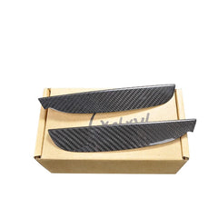2Pcs Car Window Pillars Real Dry Carbon Fiber Outer C Pillar Cover Trim For Maserati Ghibli