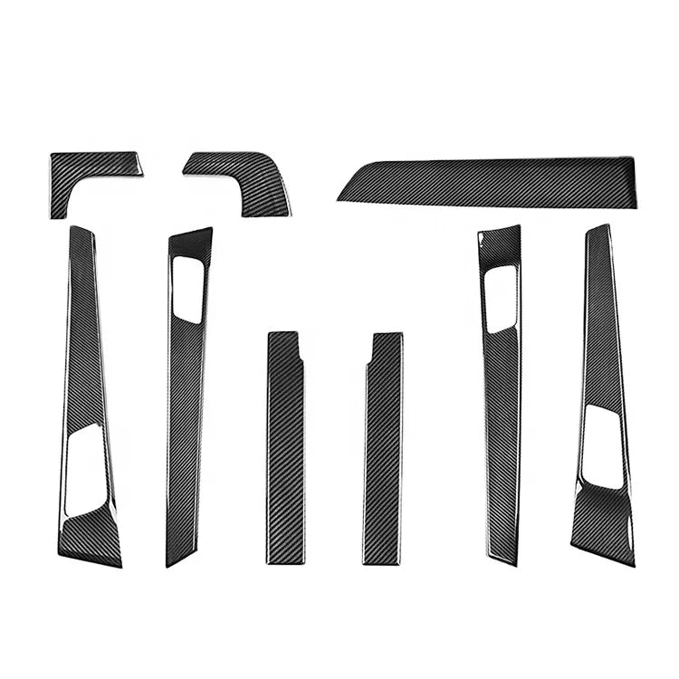 Real Dry carbon fiber interior trim dashboard cover Kits For Porsche Panamera 971 2017up
