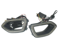 For 2015-21 Dodge Charger SRT Scat Pack Front Bumper Grille LED light DRL Signal light