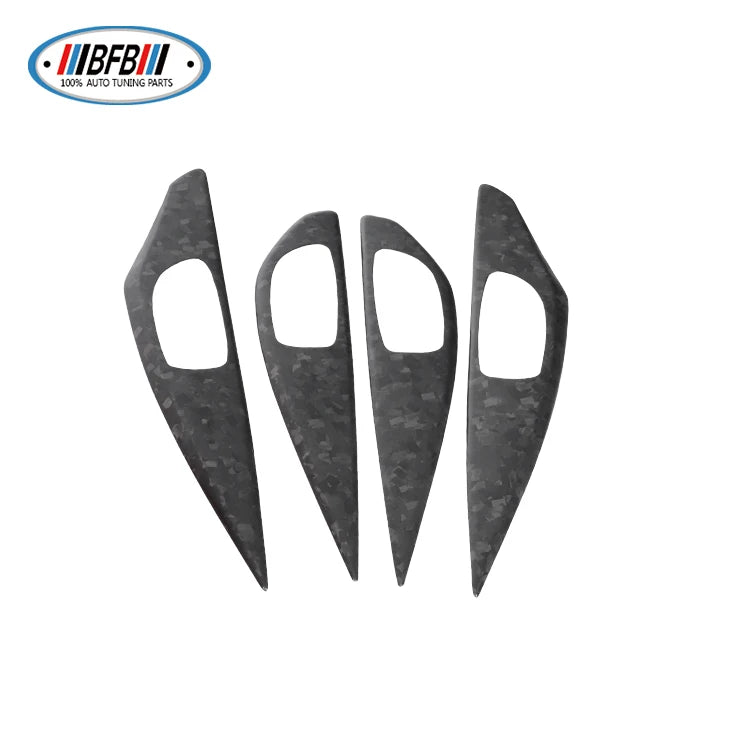 11 pieces Forged Dry carbon fiber Auto Accessories Carbon Interior Kits Trims Fit For Infiniti Q50 LHD only 2015-2017