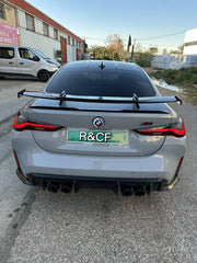 G80 M3 G82 M4 Spoiler MP style Carbon Fiber Rear Spoiler High Wing For BMW G8X M3 M4 2021+