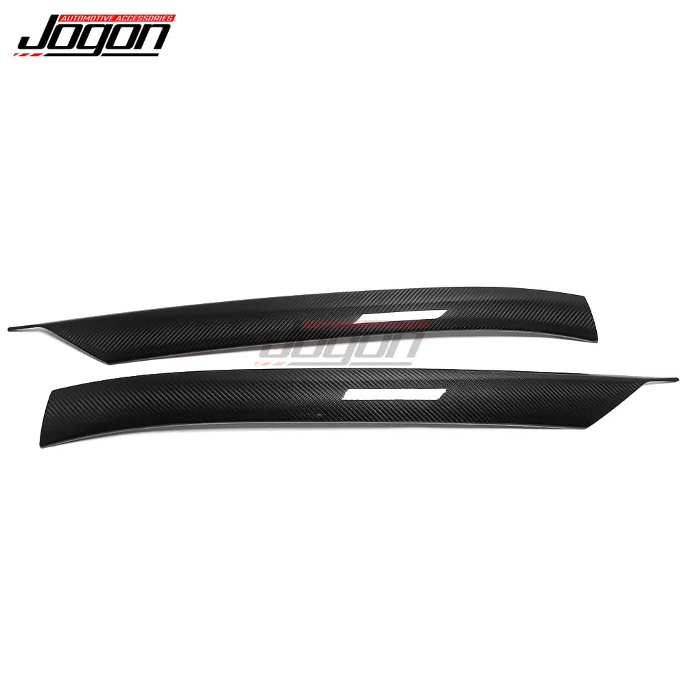 Real Carbon Fiber Car Exterior Windshield Pillar A Cover Trim For Chevrolet Corvette C8 2020-2023 Car Accessories