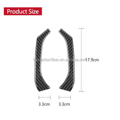Shasha Carbon For WRX Front Door Parts Sticker Real Carbon Fiber For Subaru WRX Interior Accessories