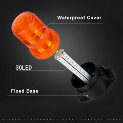 Amber Red Blue Green White Color Led Beacon Lamp Roof Rotating Flashing Signal Warning Light