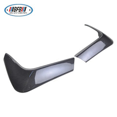 Glossy Black Dry Carbon Rear Bumper Splitters Add on style rear Down Flaps Fit For M3M4 F80 F82 bumper 2014+