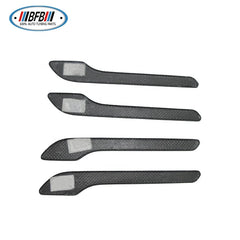 4 Pcs Real Carbon Fiber Car Outer Door Handle Cover Trims for Tesla Model 3 Exterior Sticker