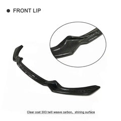1 Series F20 M Sport M tech Carbon Fiber front bumper lip spoiler for BMW 120i 16-18