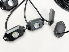12V Car Underglow Light App Control RGBW Led Rock Lights 8 piece Waterproof