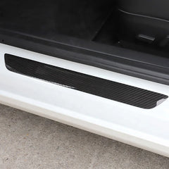 4pcs Real Dry Carbon Fiber Auto Door Sill Protection Panel for Tesla Model 3 Model Y 2017up