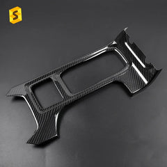 Shasha Carbon Real Carbon Fiber Interior Accessories For Subaru WRX Control Gear Shift Panel Cover Trim