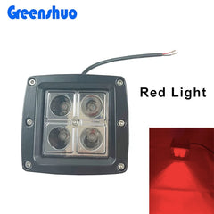 Wholesale 3inch 16W Square Amber Blue Green Red Fog Light Led Work Light