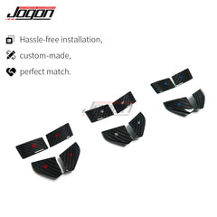For CHEVROLET CORVETTE C8 STINGRAY Coupe Z51 2020-22 Real Carbon Steering Wheel Button Switch Cover Trim Sticker Car Accessories
