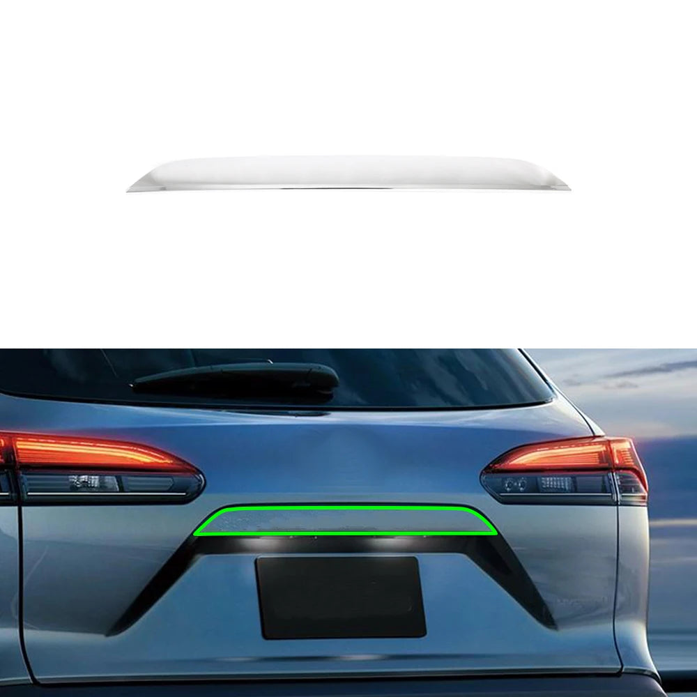 Exterior Accessories Car Down Chrome Rear Door Strip Trunk Streamer Tail Gate Trim Trunk Lip Molding Trim For Corolla Cross 2020