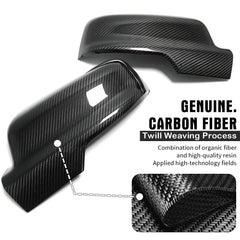 For Dodge Ram TRX 1500 Fifth generation 2500 Laramie 2019-2023 Rear View Mirror Case Cover Shell Overlay Dry Carbon Fiber Cover