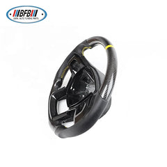 With Yellow Strip Steering Wheel For Ford Raptor FJ150 Customized Carbon Fiber
