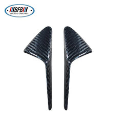 Model Y Glossy 2x2 Dry Carbon Fiber Side Air trim Camera Side Vents Fender Cover Trim sticker Fit For Tesla Model Y 2020+