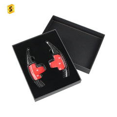 ES Carbon Fiber Shift Paddle For Mercedes-Benz CLK SLK CL GLA A B E M-Class Real Carbon Fiber Trim
