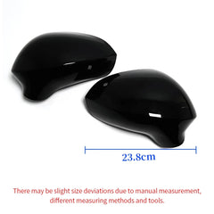 Glossy Black Side Rearview Rear View Mirror Cover Replacement For Seat Leon MK2 1P Ibiza MK4 6J Exeo 3R 2008-2012