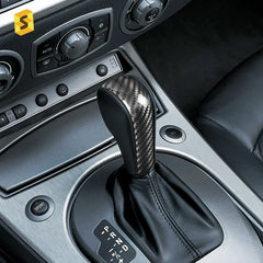 ES N-BM-114 Real Carbon Fiber Auto Accessories Car Interior Gear Knobs Cover For BMW 3 Series Z4