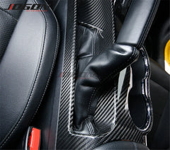 For Ford Mustang 2015-2020 Ecoboost GT350 GT Coupe Real Carbon Fiber Interior Modification Water Cup Panel Center Control Panel