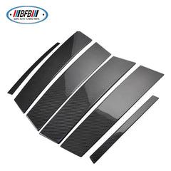 Giulia Real Dry Carbon Fiber Exterior Trim Window Middle B-Pillar Posts Trims Cover For Alfa Romeo Giulia Sedan 2015-2018