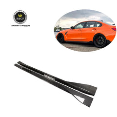 MP style Carbon Fiber Side Skirts Rocker Panel For BMW G80 M3 G82 M4 2021+