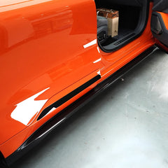 dry carbon fiber material side skirt for Zeekr 001 2021-