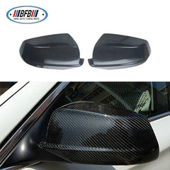 F10 Real Carbon Side View Mirror Cover shell Full Cover style Fit for BMW 5 Series 2012-2013 F10 F11 Stick on style