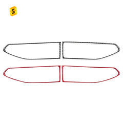 Shasha Carbon 2 Pcs Carbon Fiber Interior Accessories Trim For Subaru WRX 2022 A/C Air Outlet Vent Panel Decoration Cover Trim