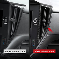 Shasha Carbon Real Carbon Fiber Interior Accessories For Subaru WRX 2pcs Center Air Outlet Frame Cover Trim